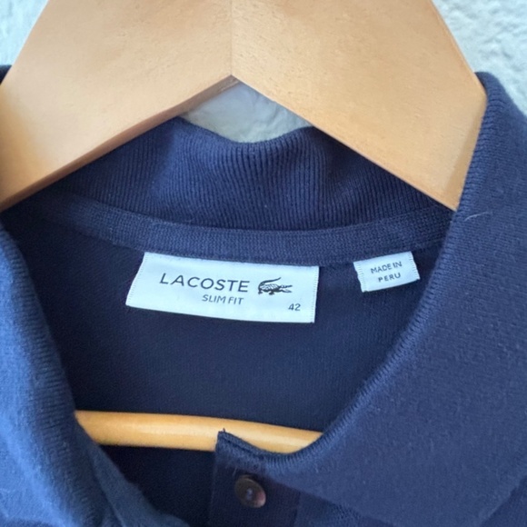 Lacoste women's pique polo mini dress Size Large Euro size 42 - Picture 3 of 9